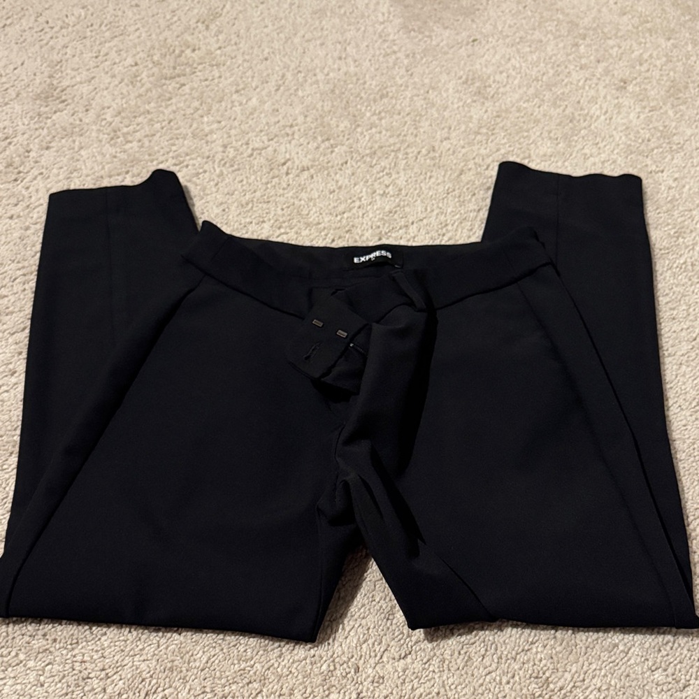 Express black skinny mid rise pants